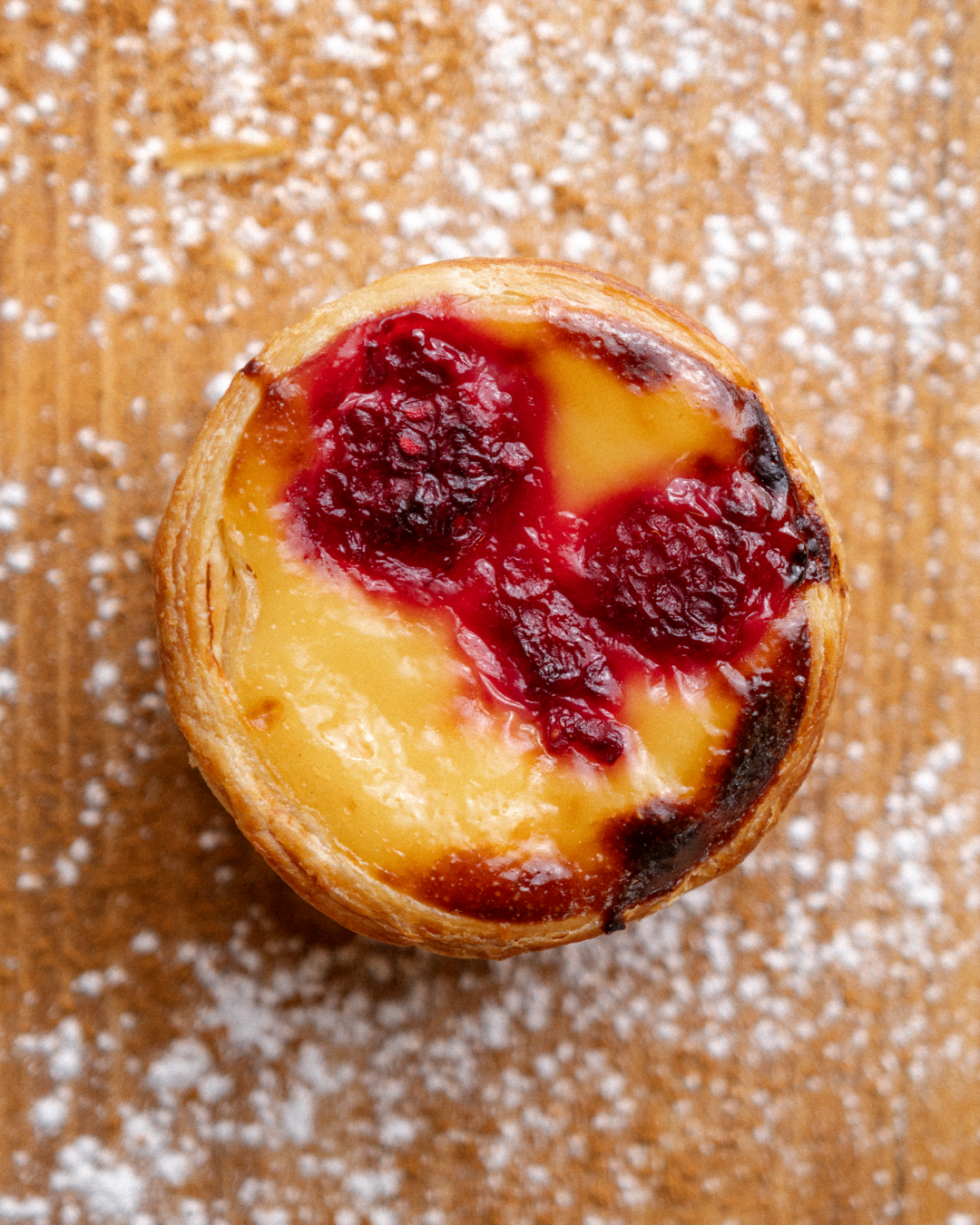 Pastel Raspberry Pastel de Nata Raspberries | Raspberry Flavor | Mister Nata