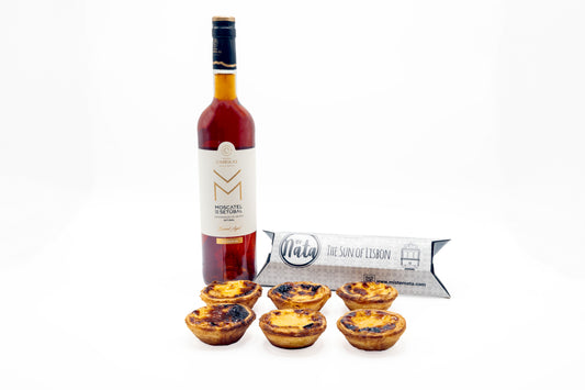 Moscatel wine + 6 Pastel de Nata